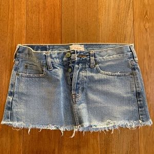 Hollister jean skirt